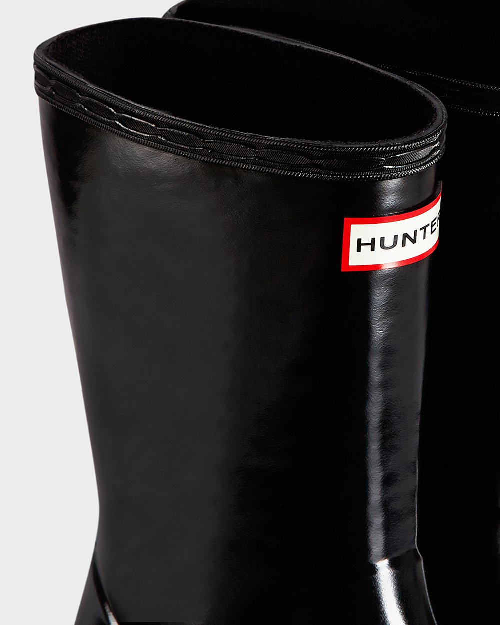 Bottes de Pluie Hunter Original First Classic Gloss Enfant Noir APRBGCU-38